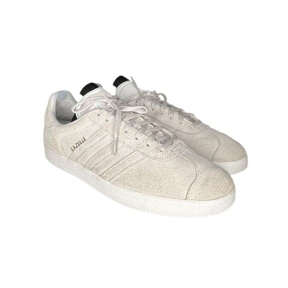 Mens Adidas Originals Gazelle Trainers Gray White Size 11 - Picture 3 of 6